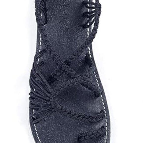 Plaka Flat Sandals for Women Palm Leaf - Picture 3 of 3